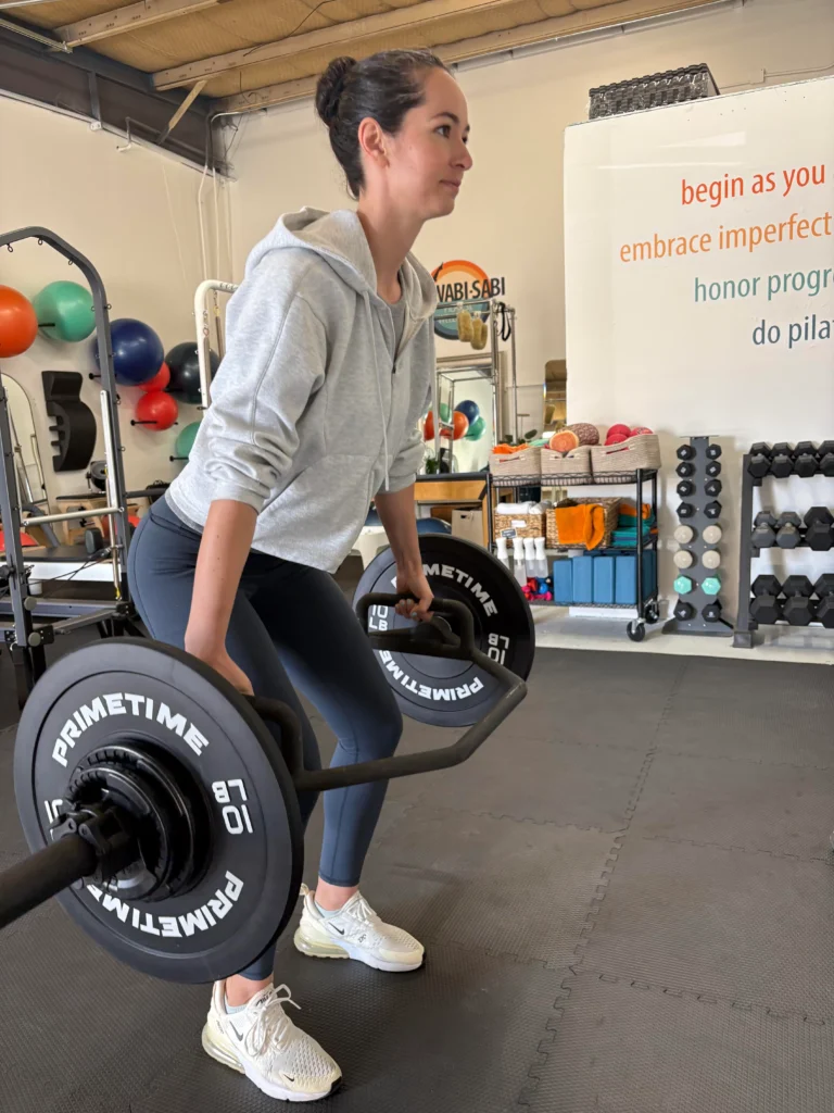 Strength-focused Pilates conditioning at the studio