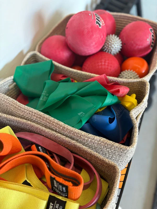 Small props — balls, bands, and rings